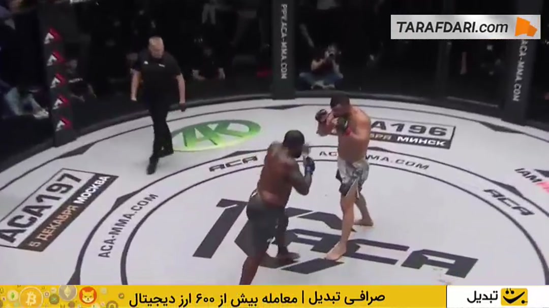 پیروزی امیر علی اکبری مقابل تونی جانسون، مبارز آمریکایی در رویداد ACA 194