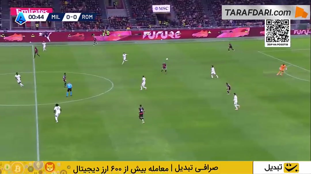 خلاصه بازی میلان 1-۰ آاس رم (سری آ - 26-2025)