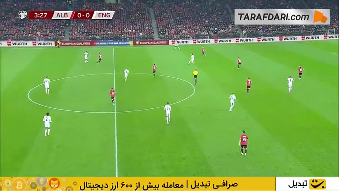خلاصه بازی آلبانی ۰-۲ انگلیس (انتخابی جام جهانی 2026)