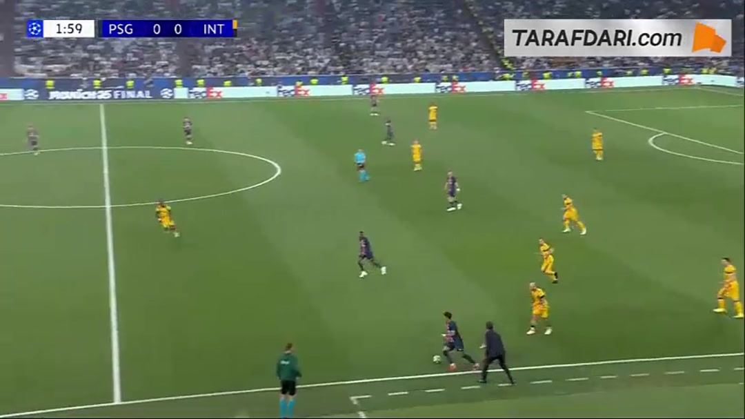 خلاصه بازی پاری سن ژرمن 5-0 اینتر با گزارش عربی (فینال لیگ قهرمانان اروپا - 25-2024)