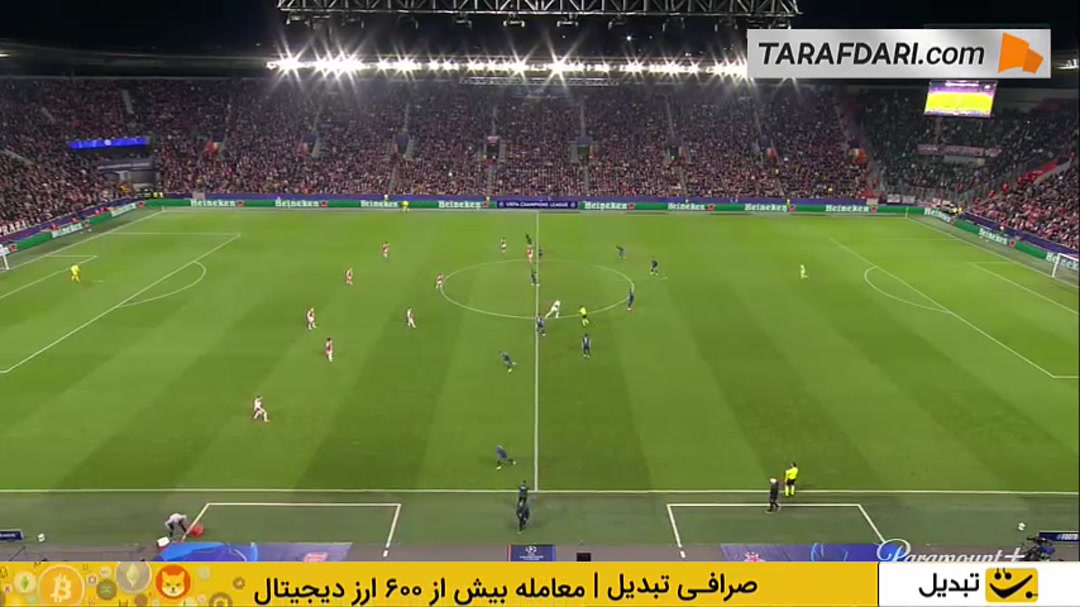 خلاصه بازی اسلاویا پراگ 0-3 آرسنال (لیگ قهرمانان اروپا - 26-2025)