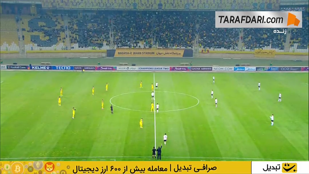 خلاصه بازی سپاهان 2-2 آخال ترکمنستان (لیگ قهرمانان آسیا 2 - 26-2025)