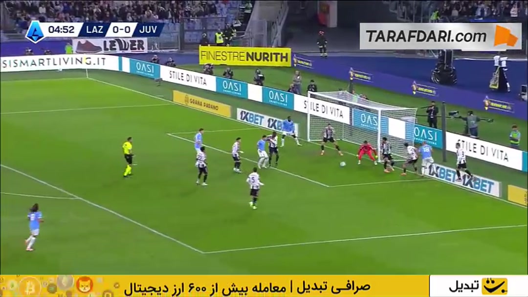 خلاصه بازی لاتزیو 1-0 یوونتوس (سری آ - 26-2025)