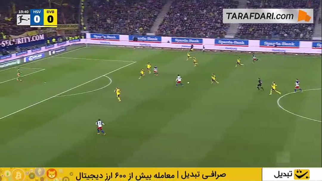 خلاصه بازی هامبورگ 1-1 دورتموند (بوندسلیگا - 26-2025)