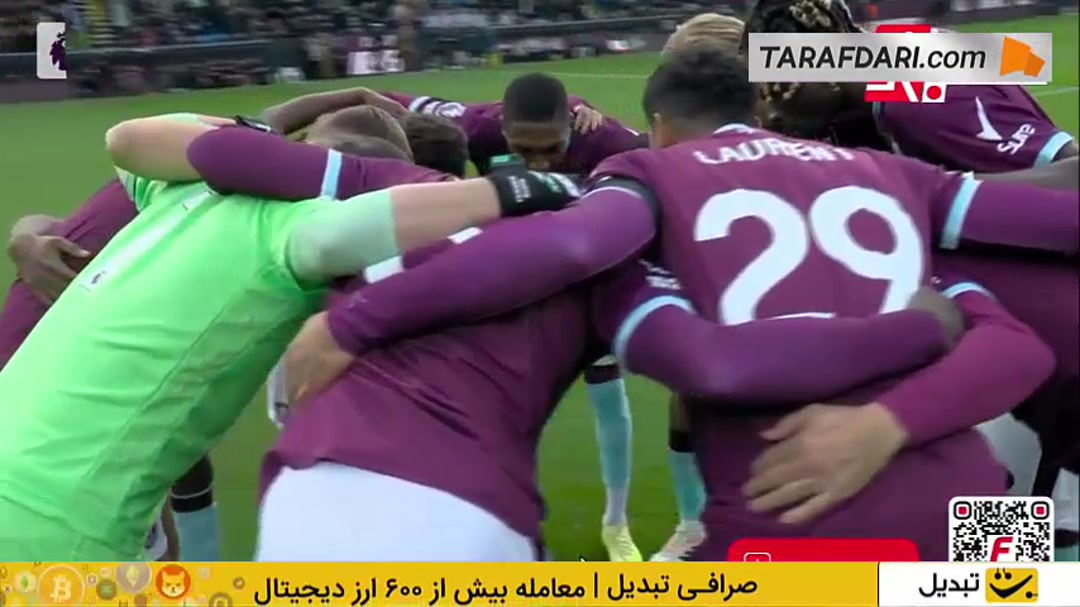 خلاصه بازی برنلی ۰-۲ آرسنال (لیگ برتر انگلیس - 26-2025)