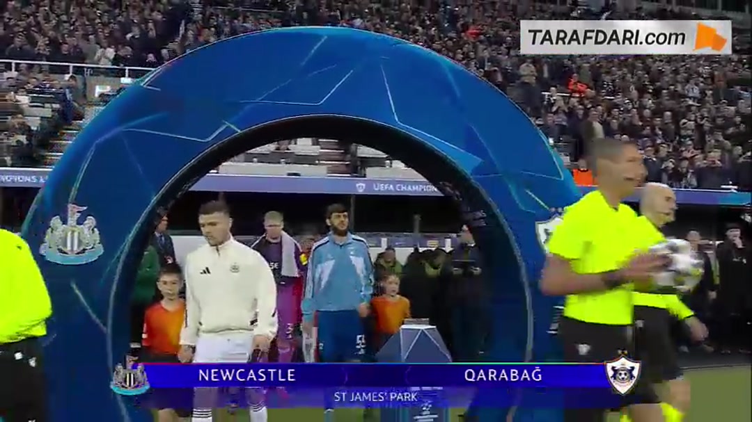 خلاصه بازی نیوکاسل 3-2 قره باغ (لیگ قهرمانان اروپا - 26-2025)