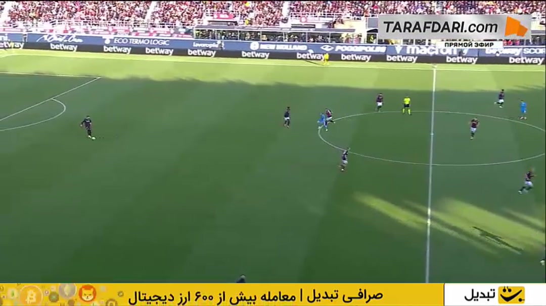 خلاصه بازی بولونیا ۲-۰ ناپولی (سری آ - 26-2025)