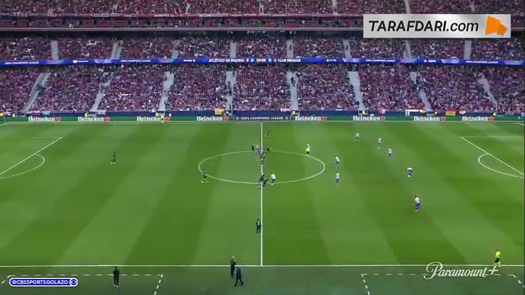 خلاصه بازی اتلتیکو مادرید ۴-۱ کلوب بروخه (لیگ قهرمانان اروپا - 26-2025)